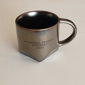 2017 Starbucks Reserve Roastery Seattle. Bevel Mug Dark Metallic Bronze 12 oz